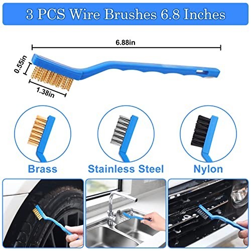 27Pcs Car Detailing Kit – Complete Cleaning Brushes, Drill Brush Set, Accessorie