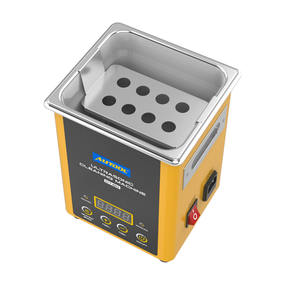 Ultrasonic Heating Cleaning Cleaner w/Timer Fuel Injector Jewelry Ring Glasses