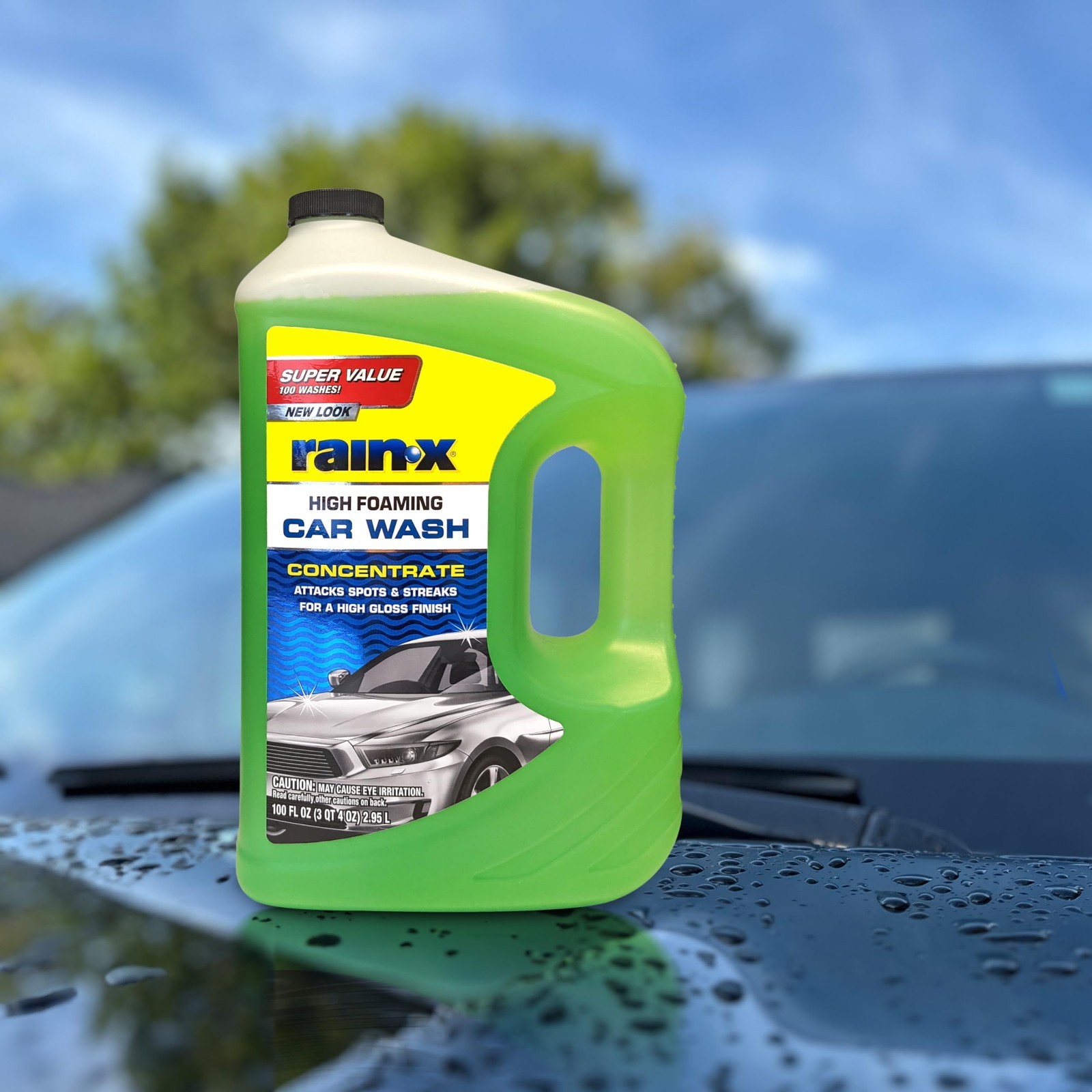 High-Foaming Car Wash – 100 fl oz, Concentrated Formula for Deep Cleaning, Pack