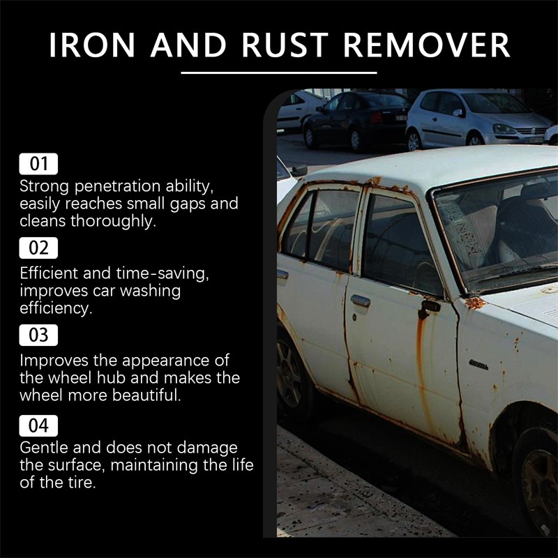 Iron Eraser Rust Remover Spray Car Wheel Paint Brake Dust Fast Cleaner New 2026