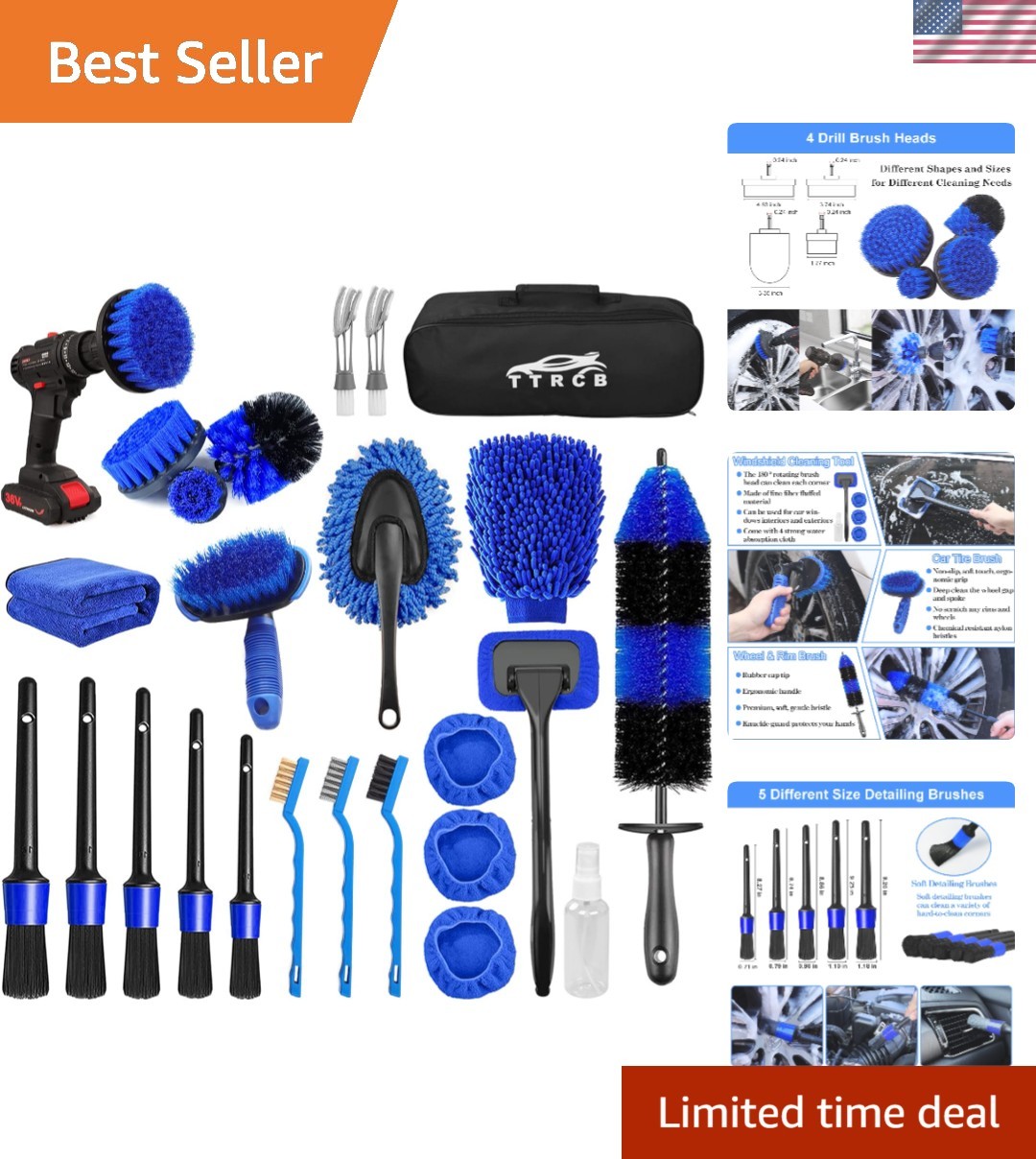 26-Piece Professional Car Detailing Kit – Ultimate Cleaning for Every Vehicle