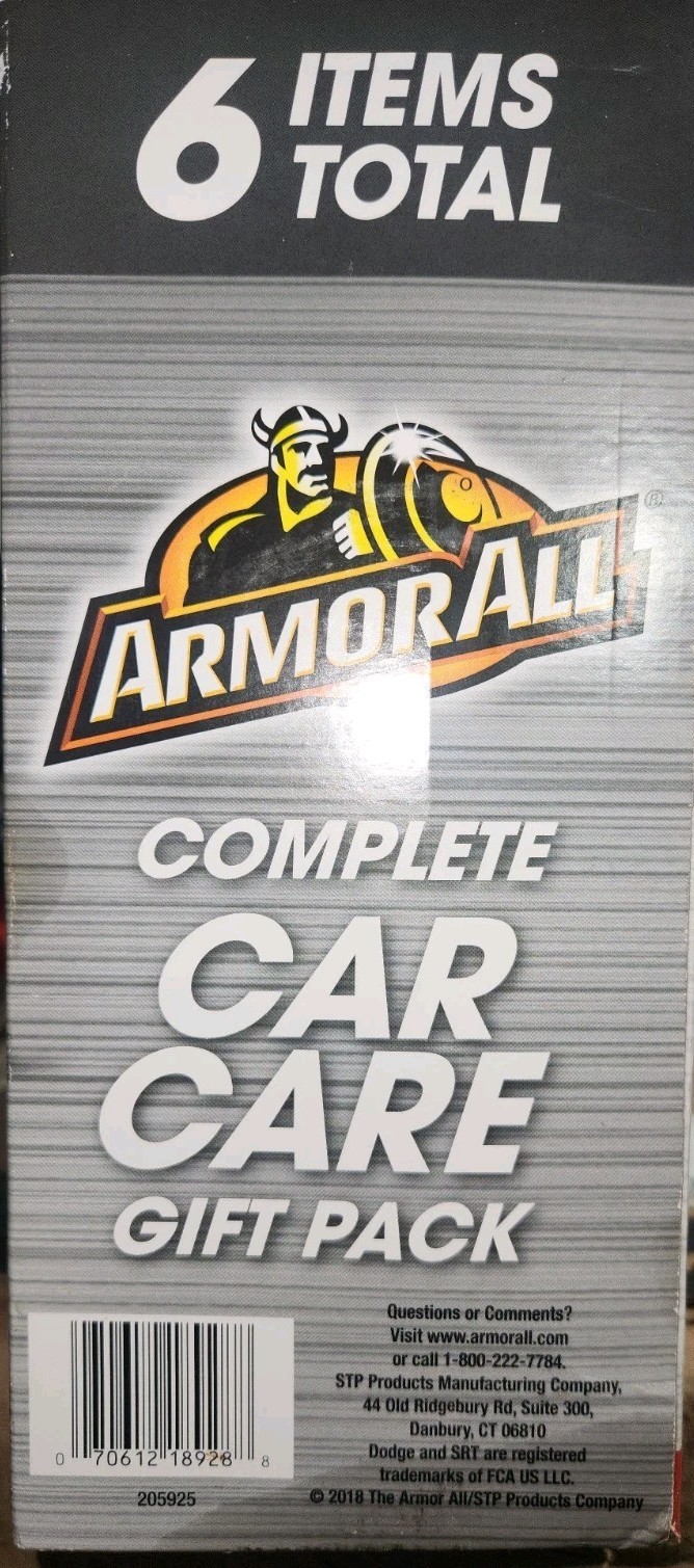 ArmorAll ~Complete Car Care Gift Pack 6 Piece Kit Auto Detailing Wax Wipes Foam