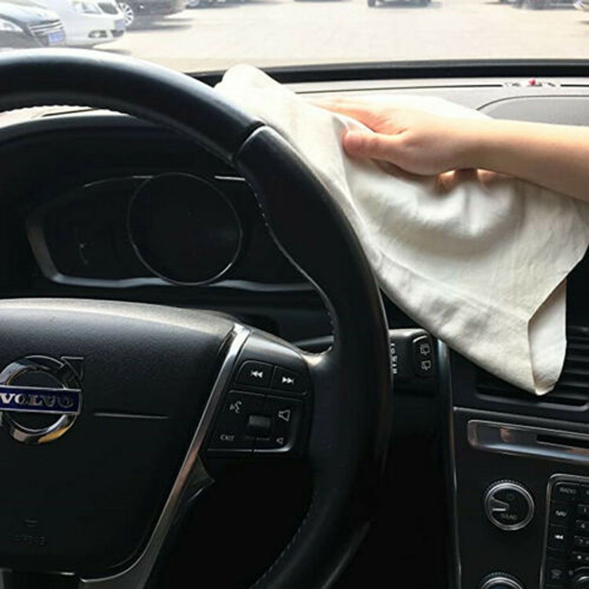 Natural Chamois Leather Car Drying-Towel Cleaning Cloth Absorbent Shammy US