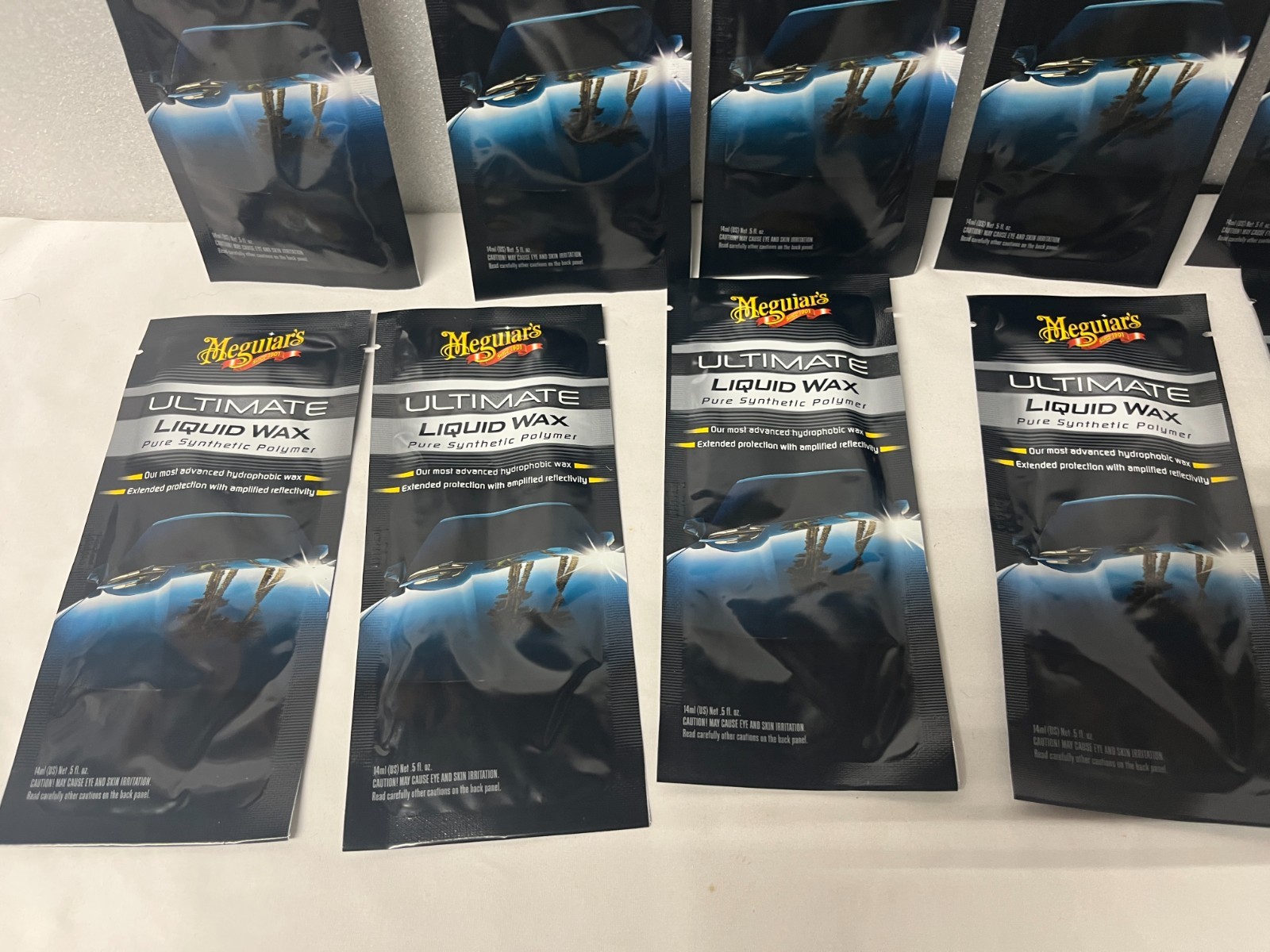 LOT OF 10 MEGUIAR’S CHEMIA SAMOCHODOWA G18216T ULTIMATE WAX SAMPLE 14ML