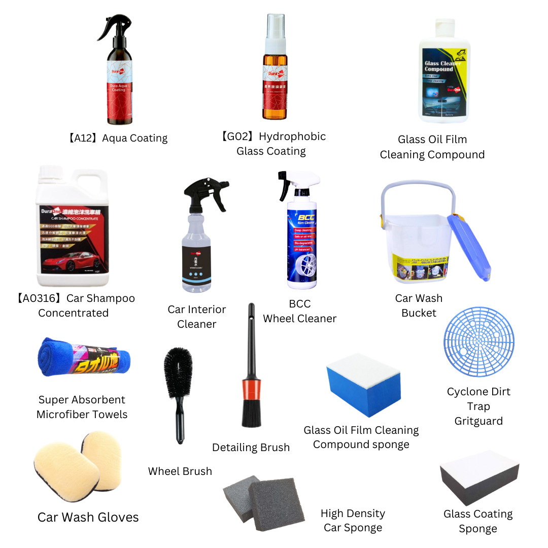 car wash cleaning kit-15Pcs include Buckets Brush Gloves Shampoo Gloves Sponge