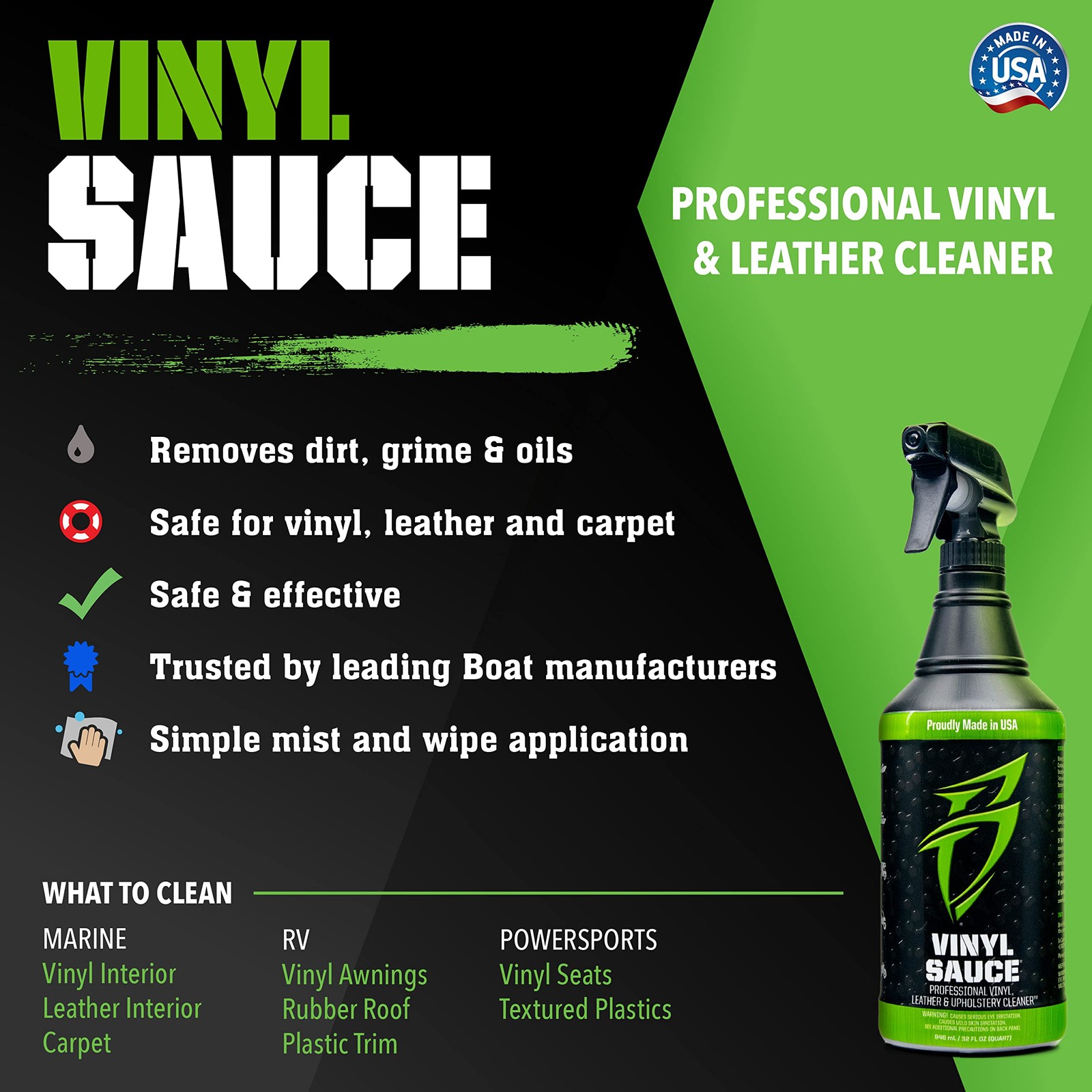 Bling Sauce Cleaning/detailing Kit For Cars Boats Rv Motorcycles4pack 20 Oz Each