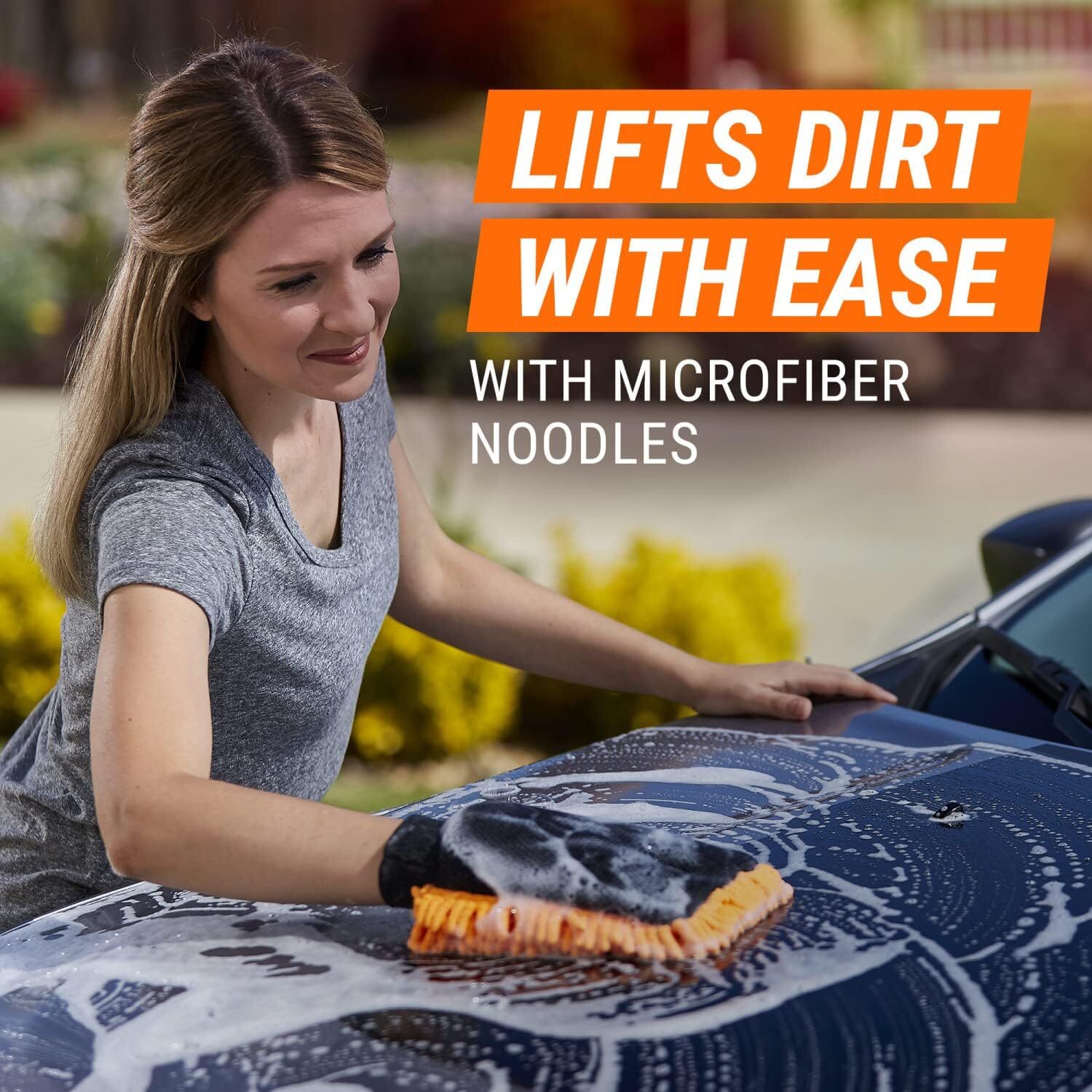 Armor All Microfiber Car Wash Mitt and Pad Set by Armor All, Machine Washable, H