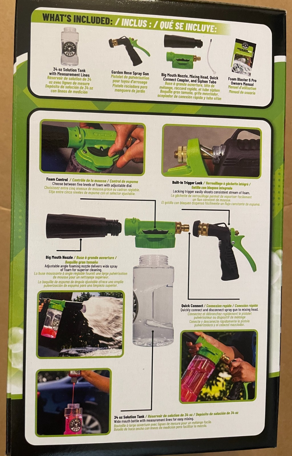 Chemical Guys ACC_326 – TORQ Foam Blaster 6 – Foam Wash Gun