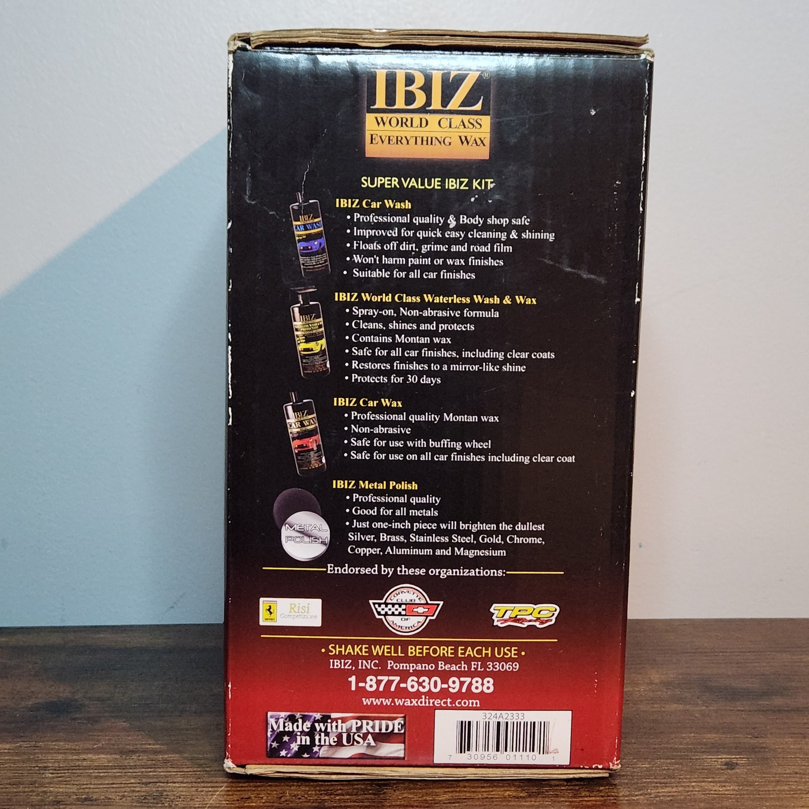 BIZ World Class Everything Wax – Multi‑Surface Wash Wax Polish Kit