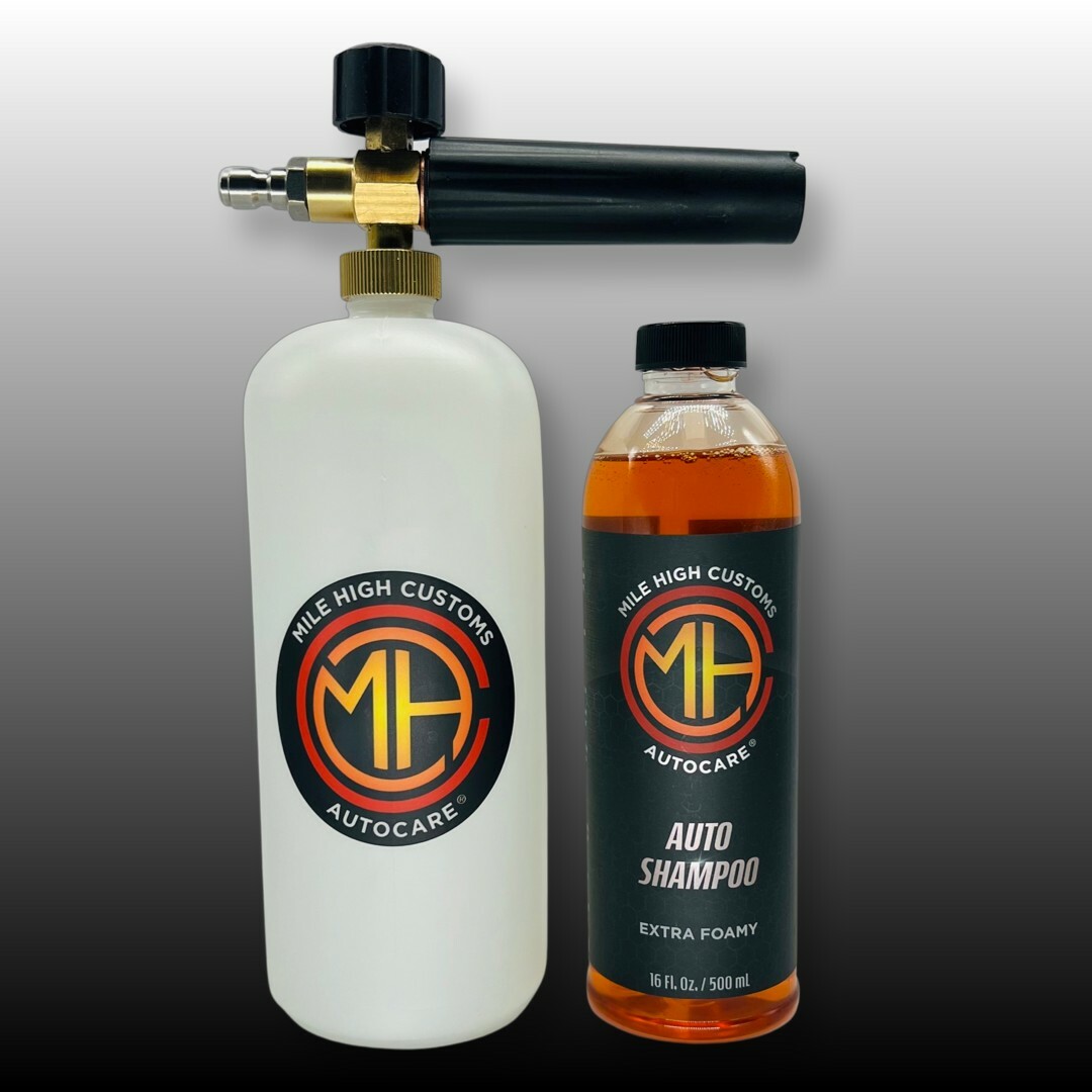 MHC Snow Foam Auto Shampoo Pressure Washer Cannon with 16oz Soap MANGO Scented 