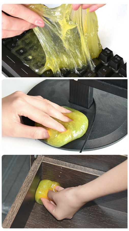 Car Cleaning Gel Auto Vent Dust Removal Putty for Interior Keyboard Detailing