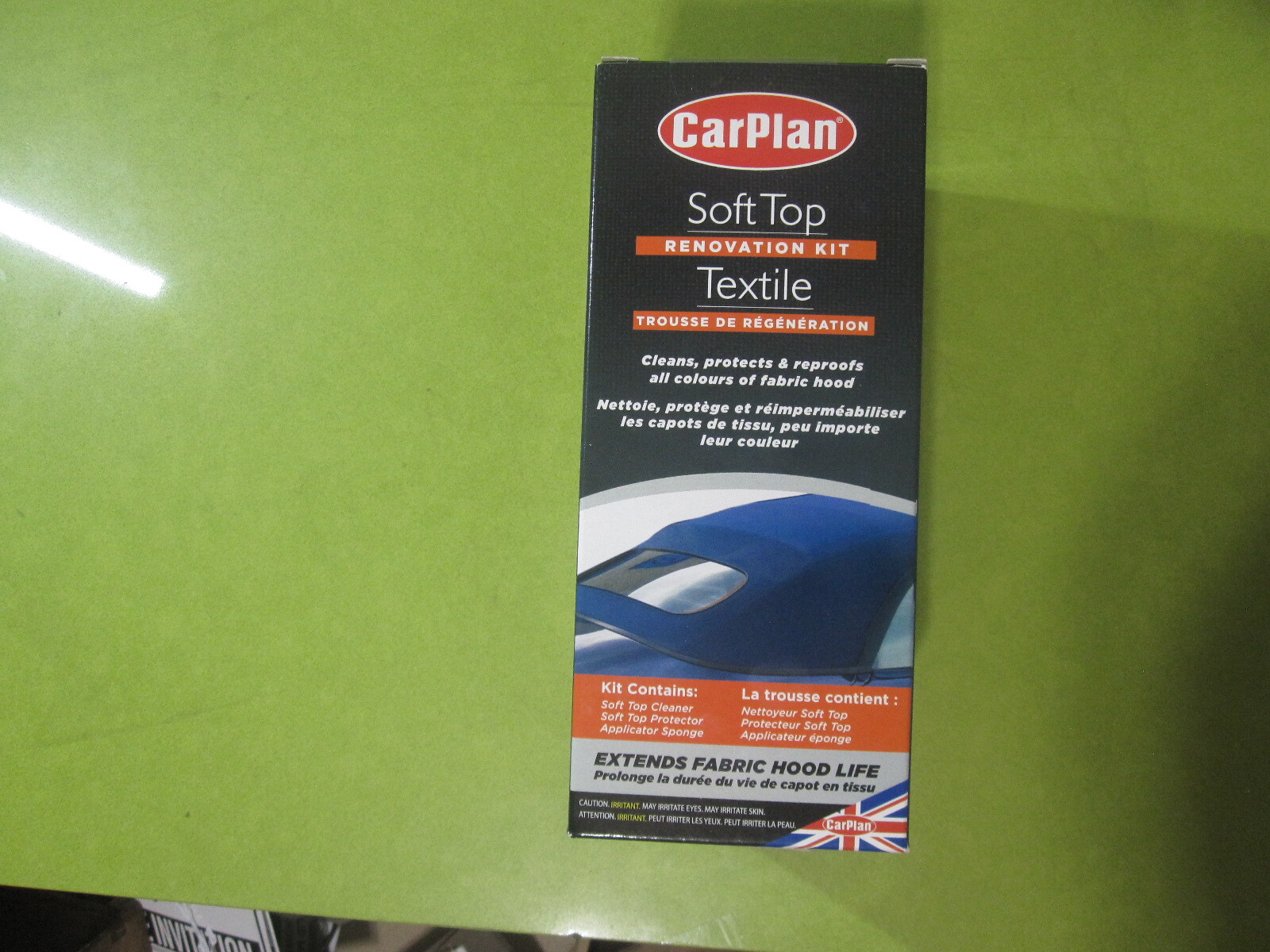 CARPLAN SOFT TOP CLEANER & PROTECTOR KIT – CARS – BOAT FABRIC CANVAS – MOHAIR