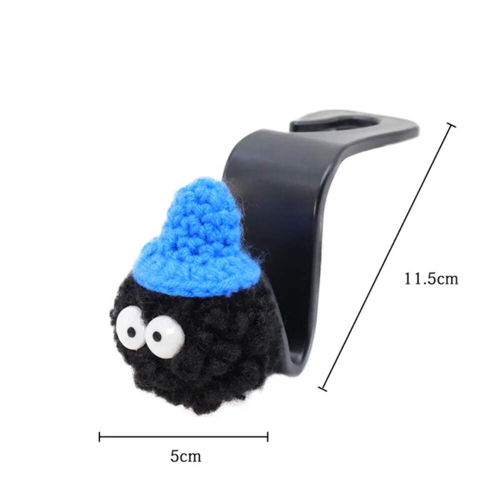 2PCS Cute Cartoon Ball Toy Car Seat Back Hooks Storage Vehicle Headrest Interior