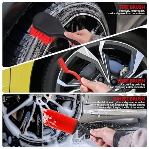 35Pcs Car Detailing Kit – Complete Auto Cleaning Supplies, Brushes & Tools Set