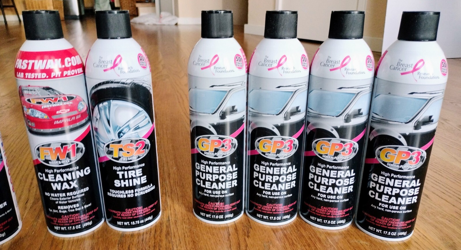 10-pack Assorted FastWax Cleaning Sprays New Cleaning Wax Interior General Clean