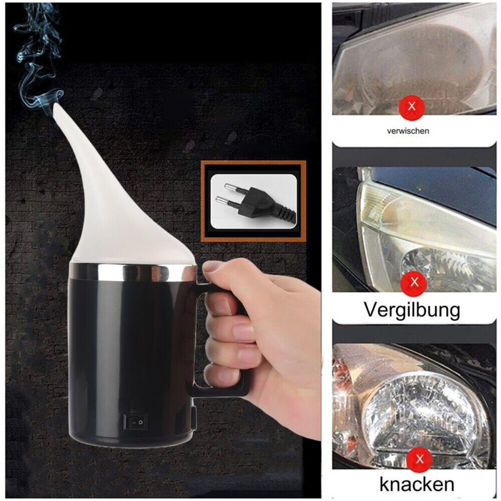 500ml Headlight Restoration Repair Kit Liquid Polymer+Headlight Cleaner Polish