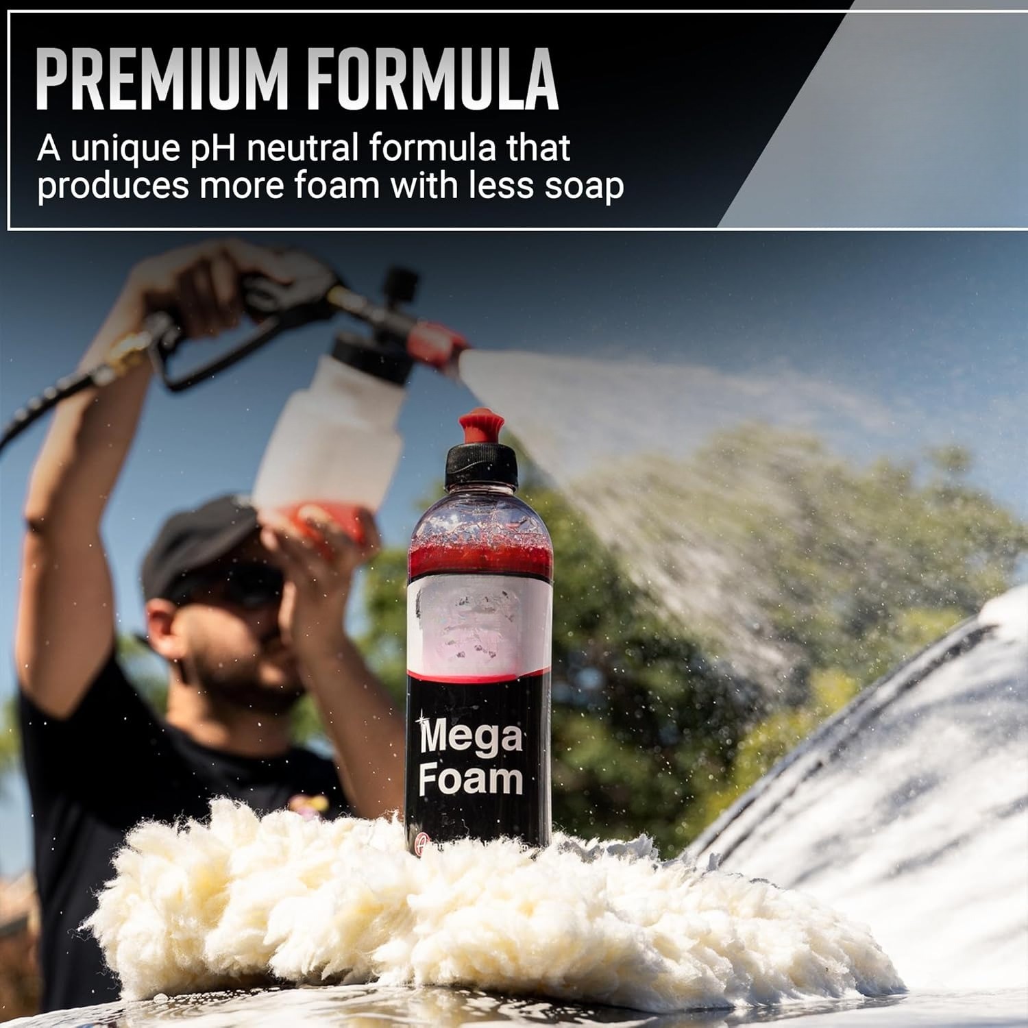 Polishing Agent Giant Foam Booster — Professional-Grade Neutral pH Car Wash Soap