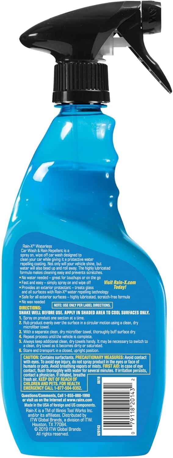 Eco-Friendly 23oz Waterless Car Wash & Rain Repellent for Spotless Shine