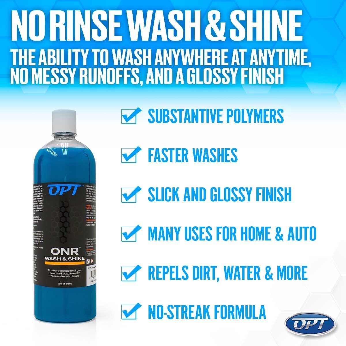 Rinseless Car Wash Kit – 32oz No Rinse Solution, Grit Guard Insert & Big Red Spo