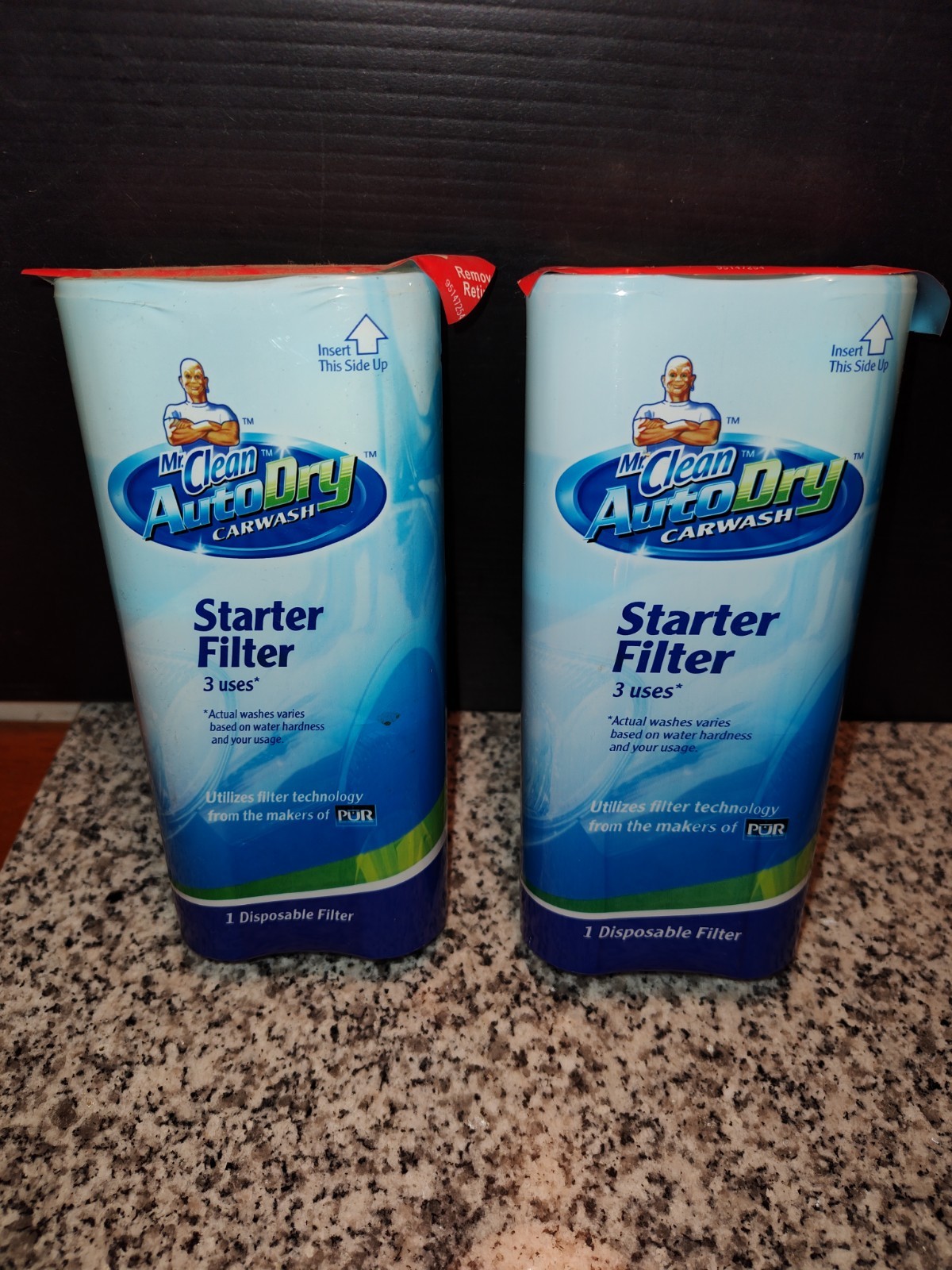 Mr. Clean Auto Dry Car Wash Starter Filter 3 Uses. New Old Stock NOS. 2 Filters
