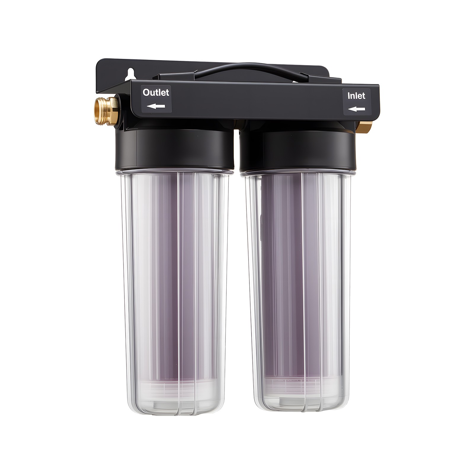 VEVOR Deionized Water System for Spotless Car Wash 2×0.5L Color Changing Resin