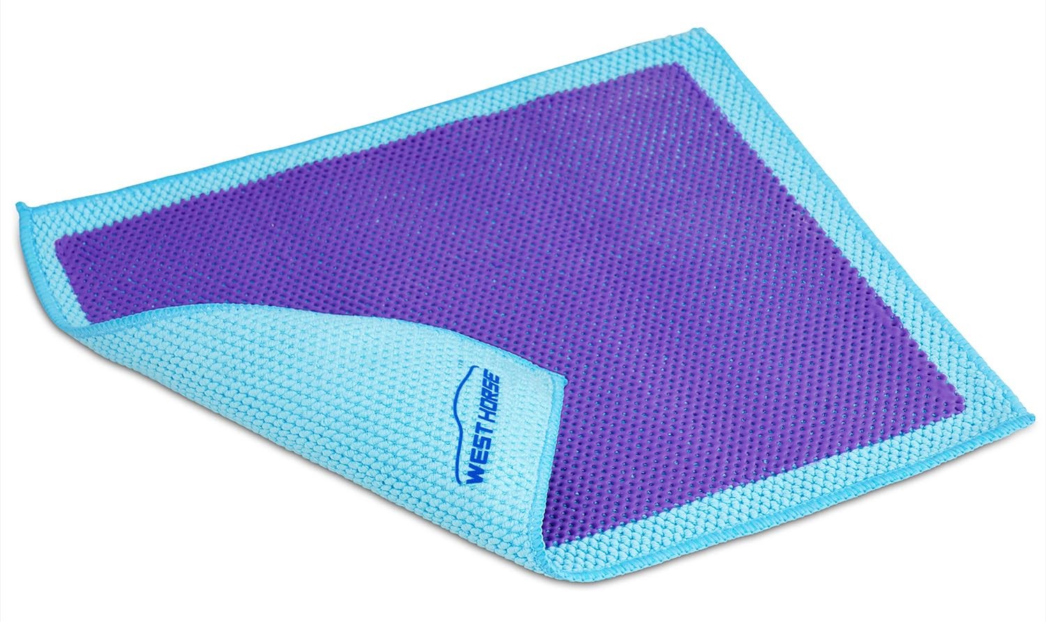 WEST HORSE Clay Bar Towel Auto Detailing Claying Cloth – Faster & Small, Blue