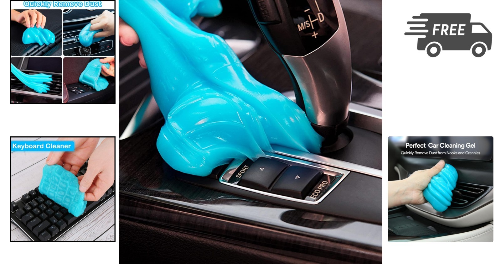 Car Cleaning Gel Putty Auto Interior Cleaner Slime Detailing Kit Supplies