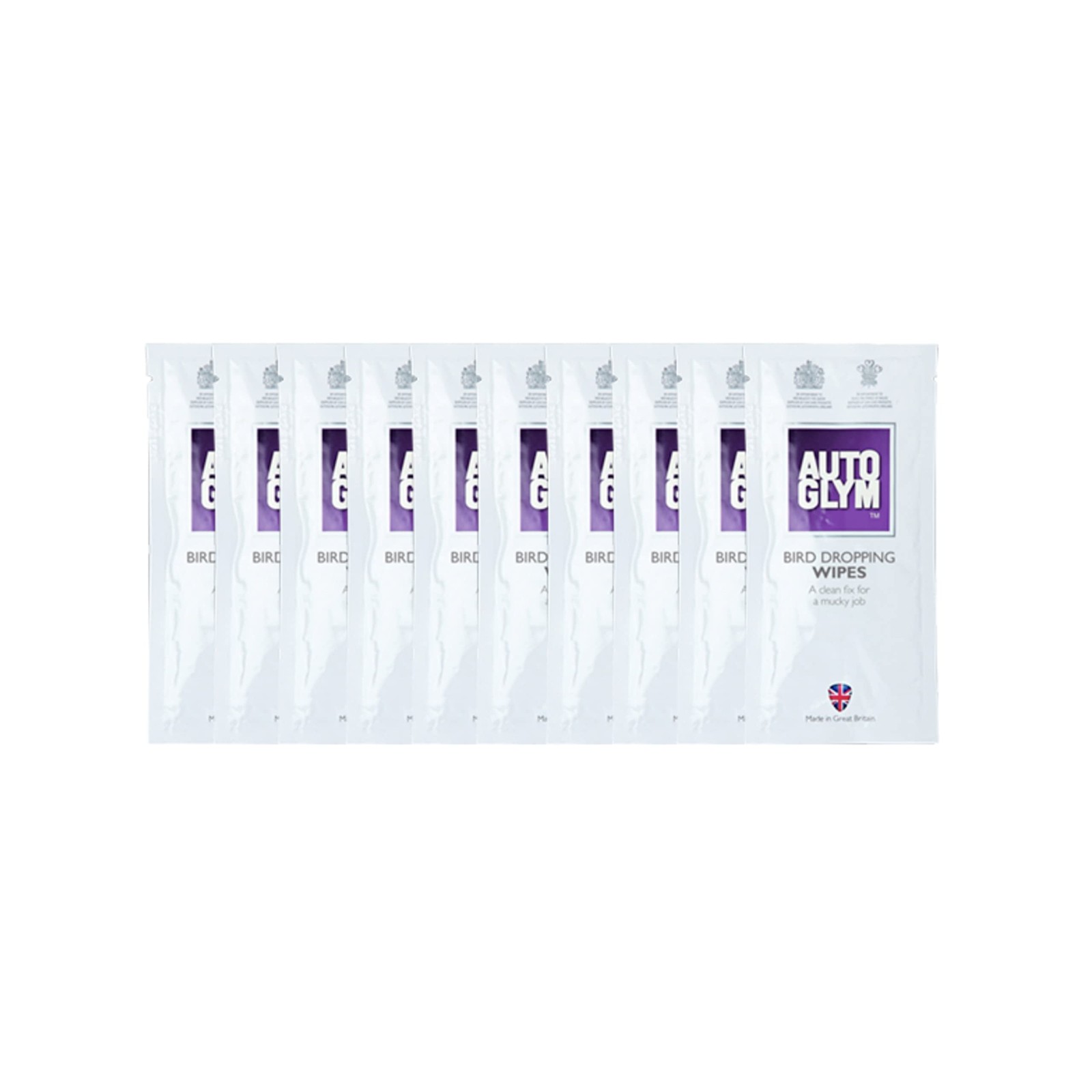 Bird Dropping Cleaning Wipes Quick Car Care Solution, 10 Pack