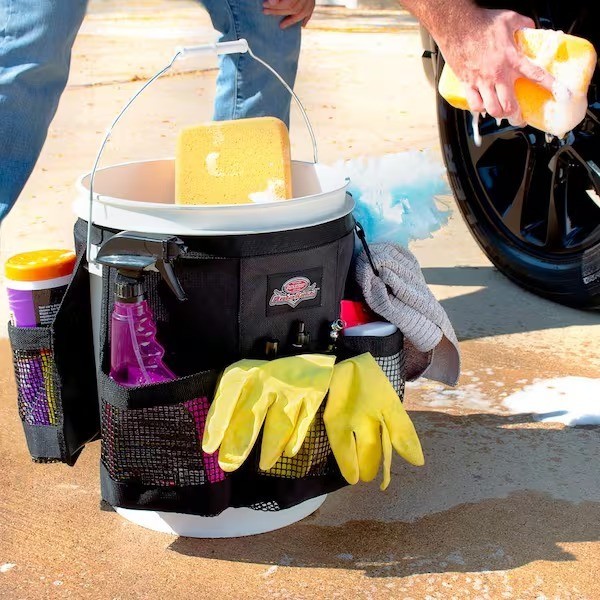 Auto Boss Wash Boss 5 Gal. Bucket Car Accessory Organizer for Car Wash Cleaning