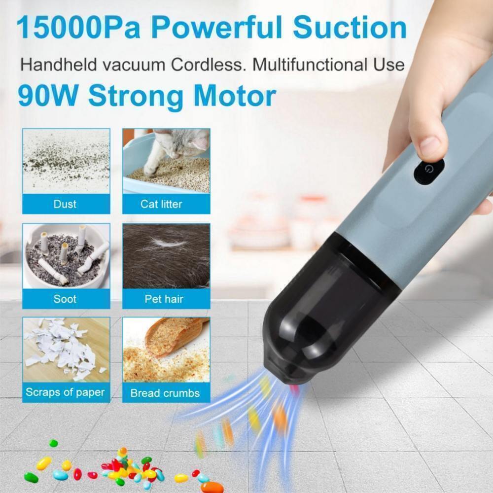Slim F500Plus Car Vacuum 15000PA High Power 4in1 Portable Mini Vacuum Low Noise