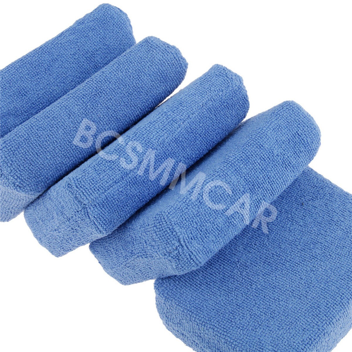Microfiber Foam Sponge Applicator Pad Blue Car Wash Wax Polish Detailing Cleaner