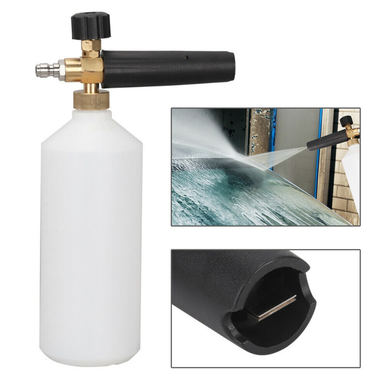 1L Bottle Car Wash Snow Foam Lance with 1/4″ Quick Connector Pressure Jet Washer
