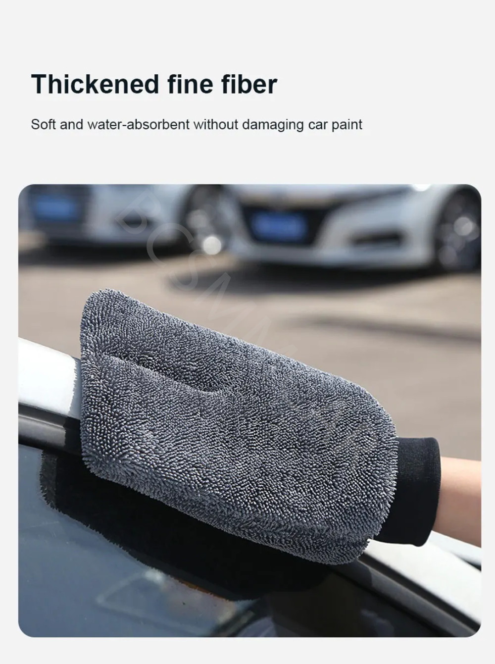 Car Multifunction Wash Gloves Towel Cleaning Furniture Mirrors Thick Clean Tools