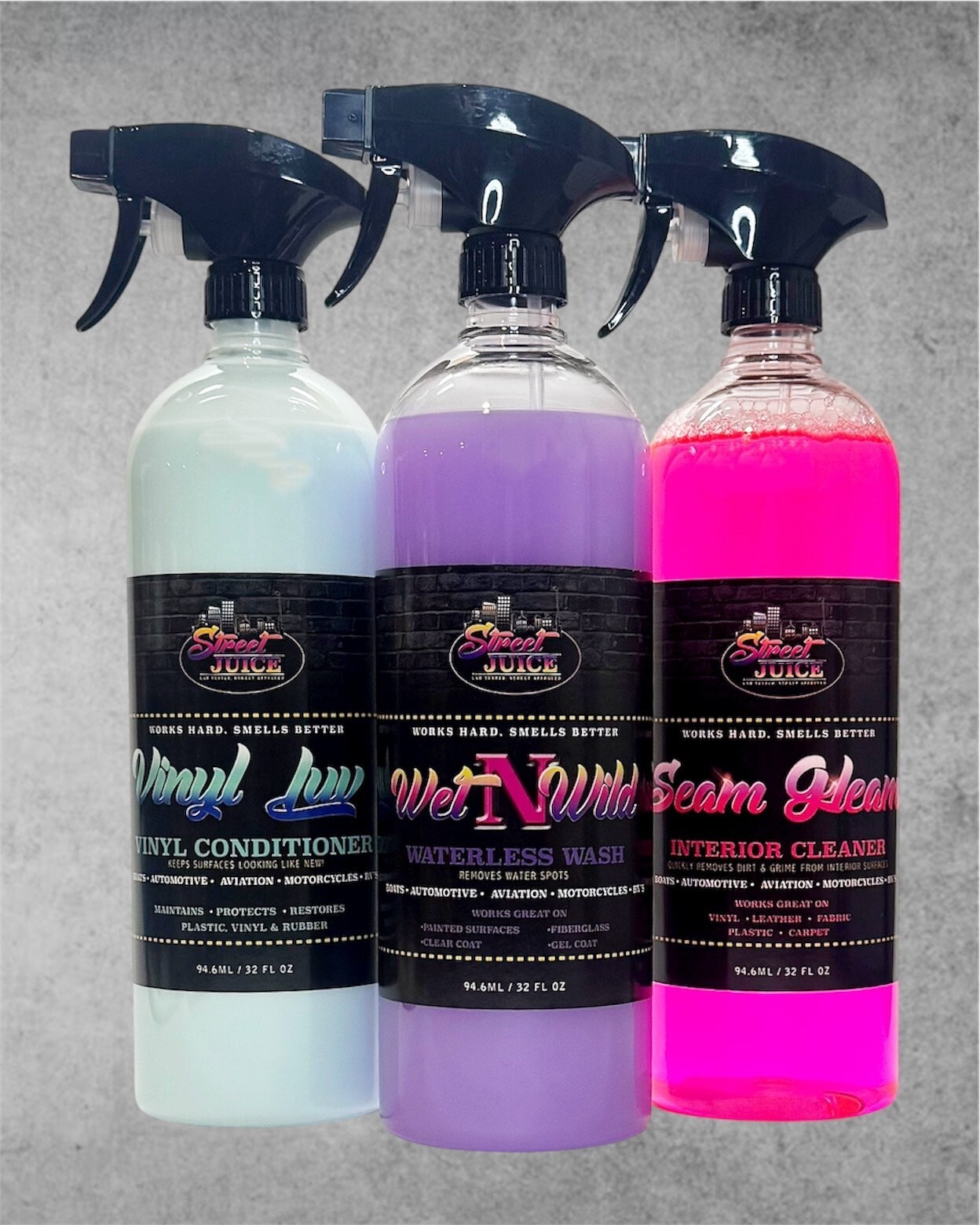 Tri-Power 1 TP-1 Street Juice Products Car Care Kit 32oz (3 Pack)