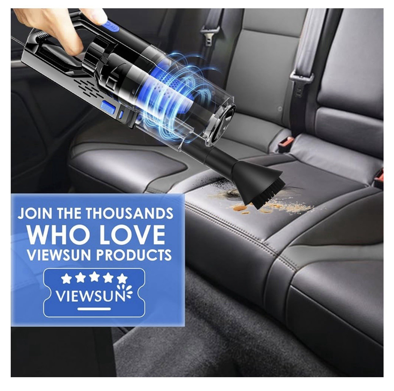 Viewsun 17piece Car Cleaning Kit With High Powered Hand Held Vacuum
