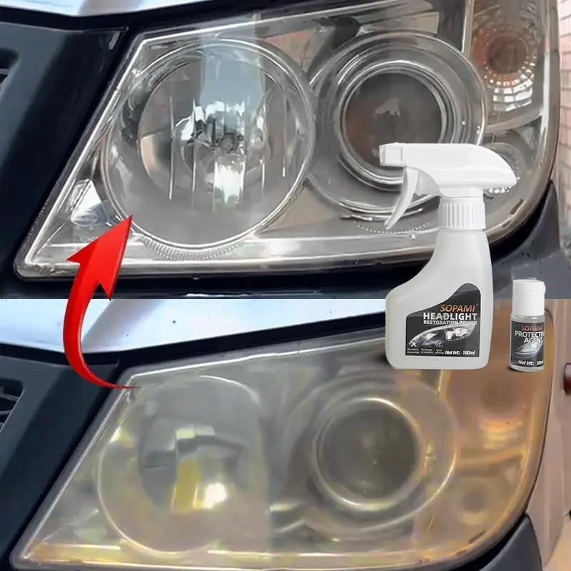 Automotive Headlight Restoration Kit Oxidized and Yellowed Automotive…