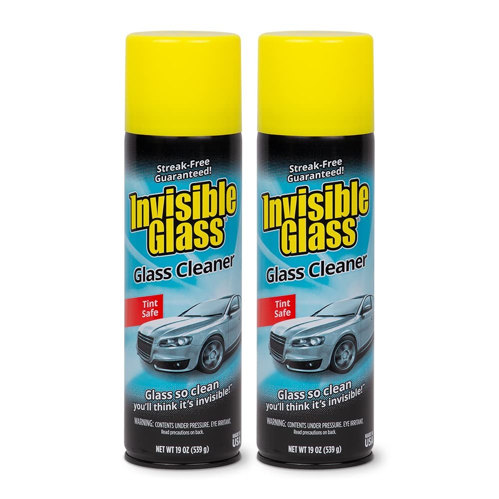 Invisible Glass 91164-2PK Premium Aerosol 19 Ounce (Pack of 2), Clear