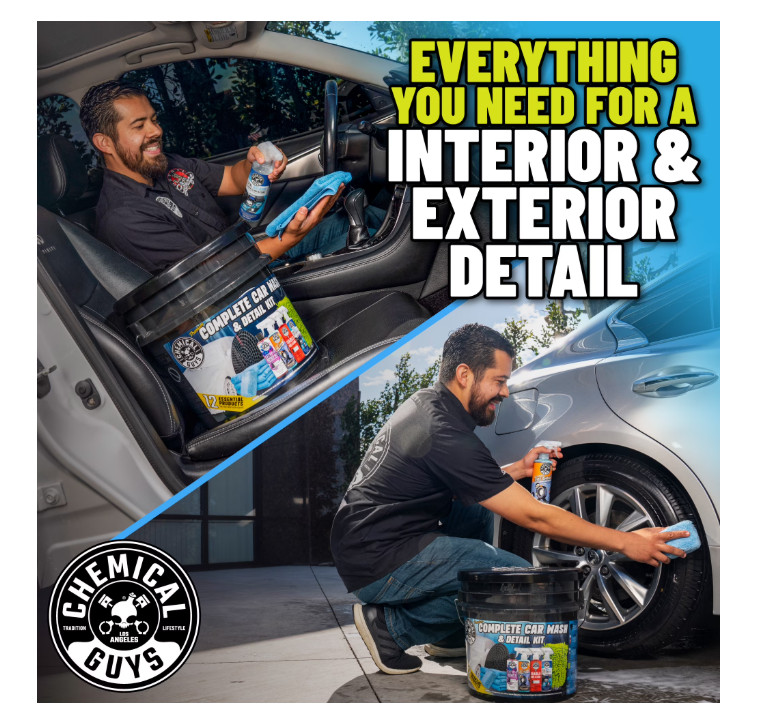 Chemical Guys 12 Pc Car Wash & Detail Kit Premium Auto Cleaning Set