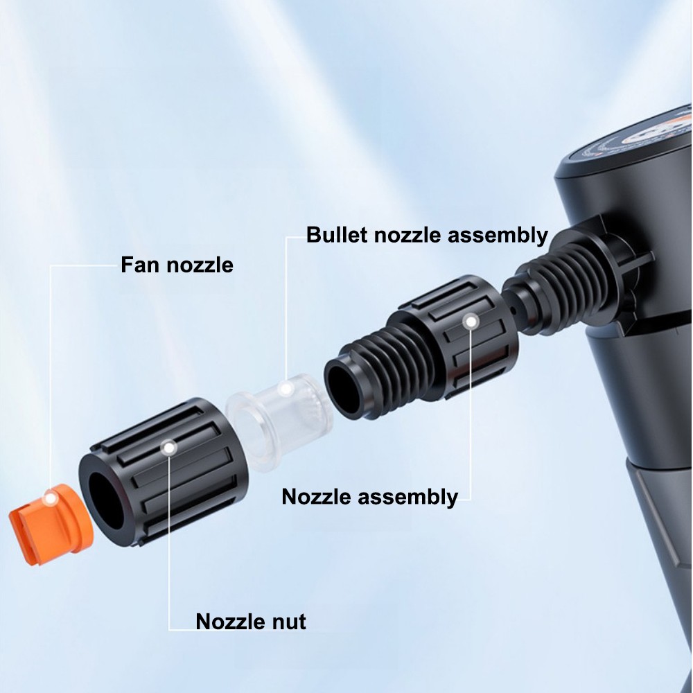 Electric Foam Sprayer 2L 120PSI Pressurized for Home Garden Car Beauty Cleaning