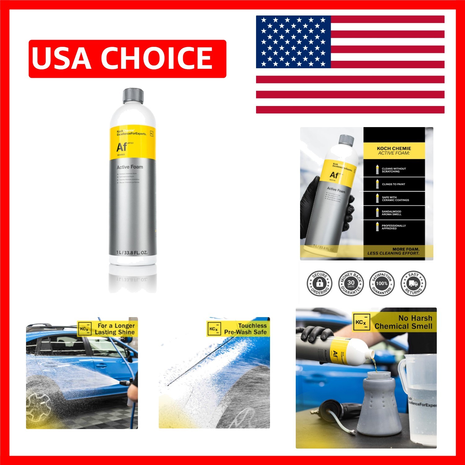 1 Liter Active Foam – Luxurious Sandalwood Scented Automotive Cleaning Foam