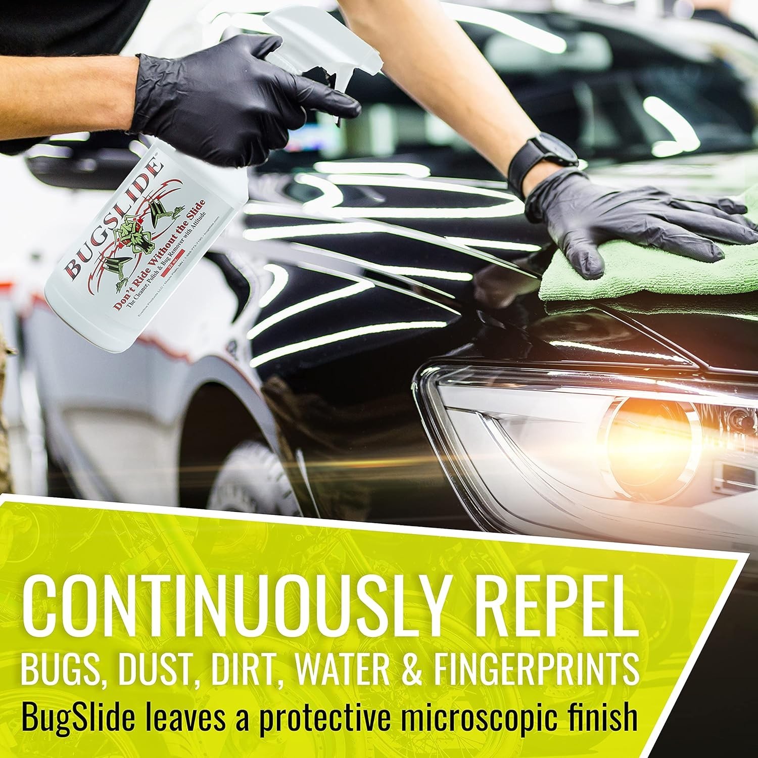 Streak-Free Bug Remover & Car Detailer Spray – 32 oz Non-Toxic Cleaning Solution