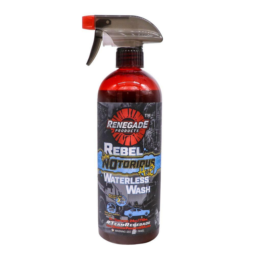 renegade notorious waterless wash rebel cleaner car truck auto semi paint chrome