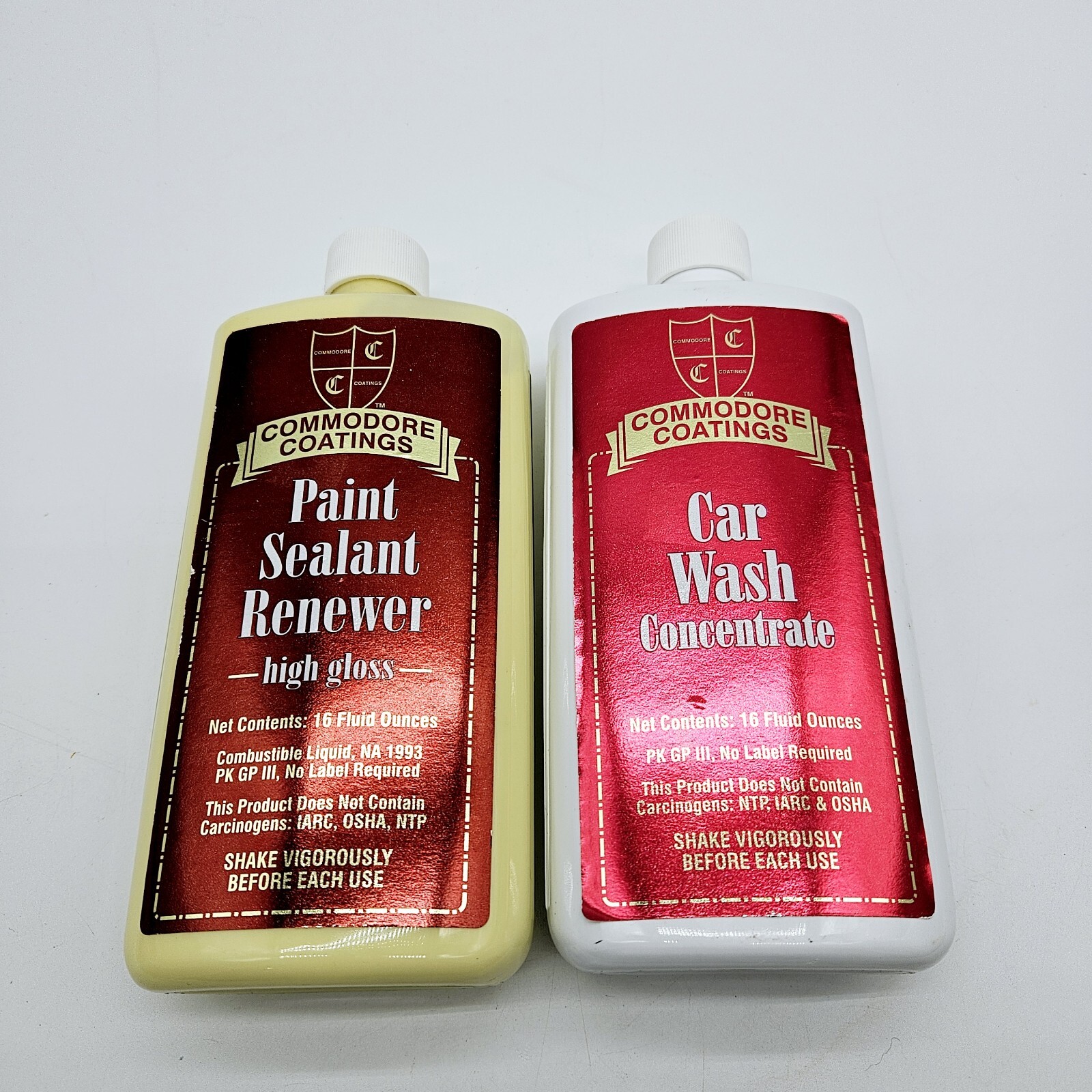 COMMODORE COATINGS AUTOMOBILE PAINT SEALANT RENEWER, 16 Oz, Car Wash Concentrate