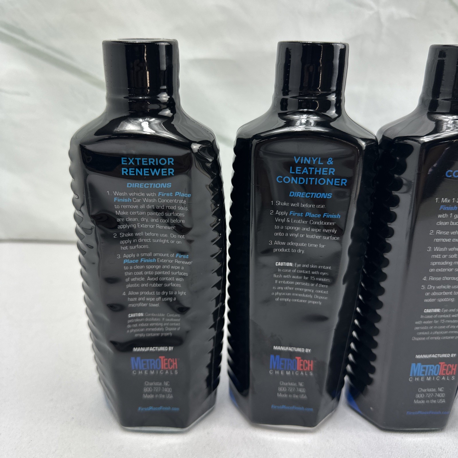 First Place Finish Car Care Products System 12 OZ. Kit 4 Bottle Set ~ 12 oz ea.