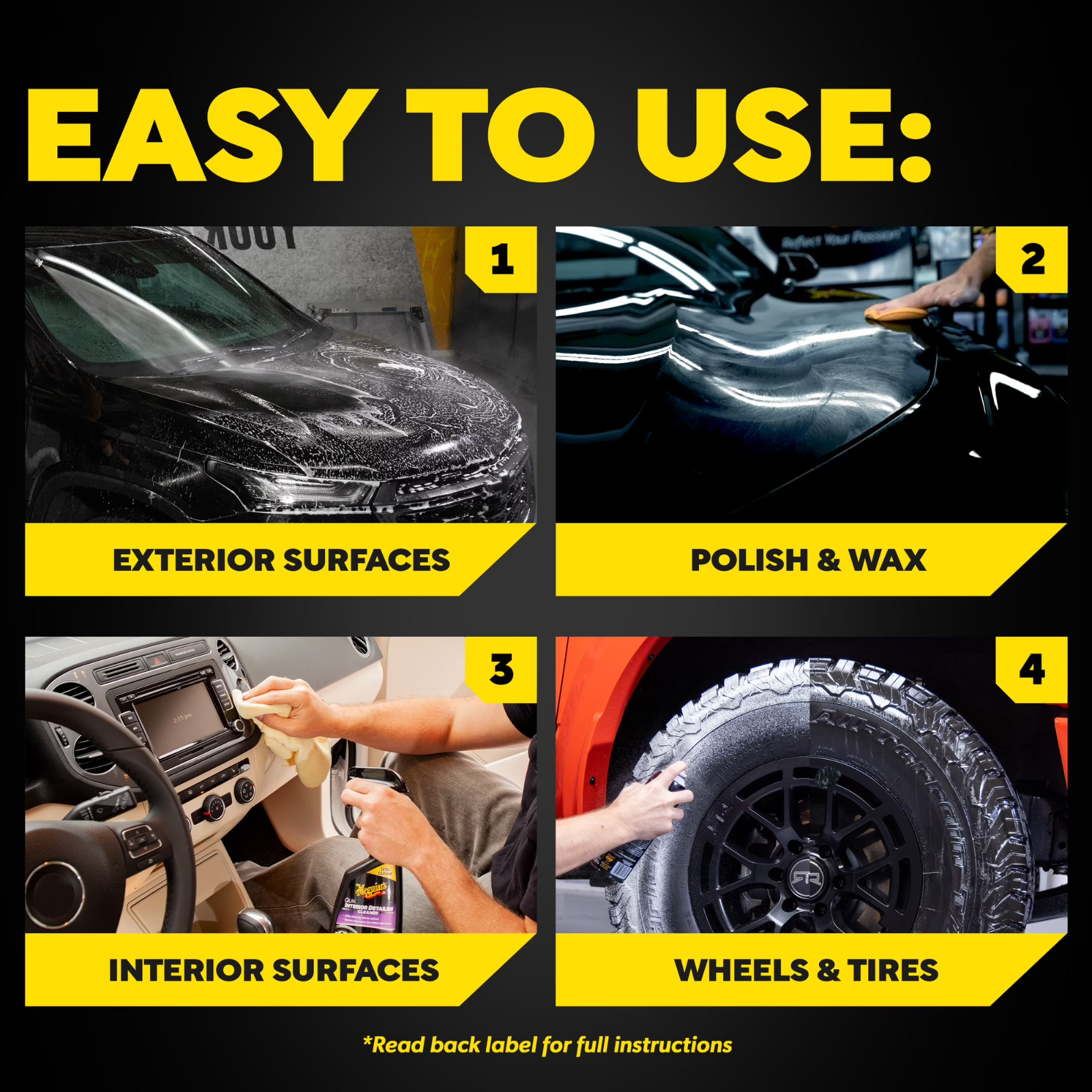 Meguiar’s Complete Car Care Kit, Car Detailing Gift Set for Car Lovers, Men