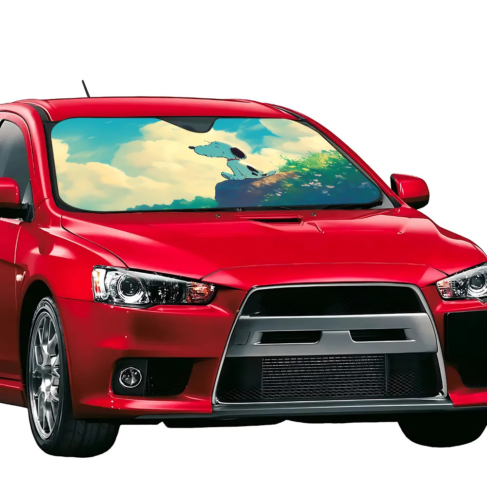 S-Snoopyes Cartoon Cute Car SunShade Windscreen Front Window Visor 70x130cm Sun