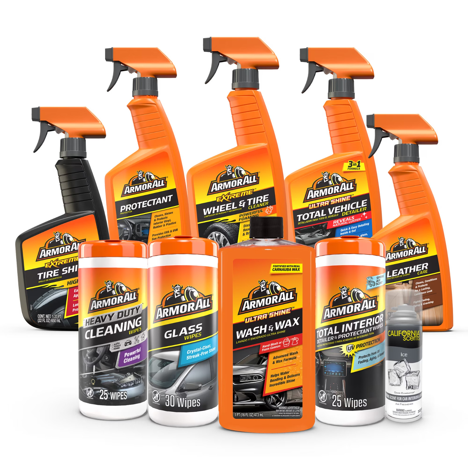 Armor All Car Care Cleaning and Automotive Car Wash Kit – 10 Piece Set