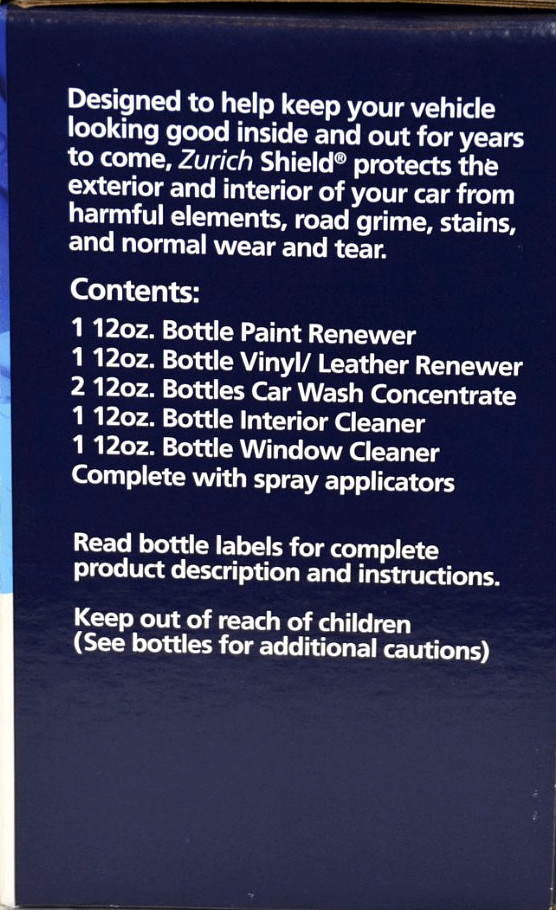 Car detailing Kit -Zurich Shield Customer Care Kit