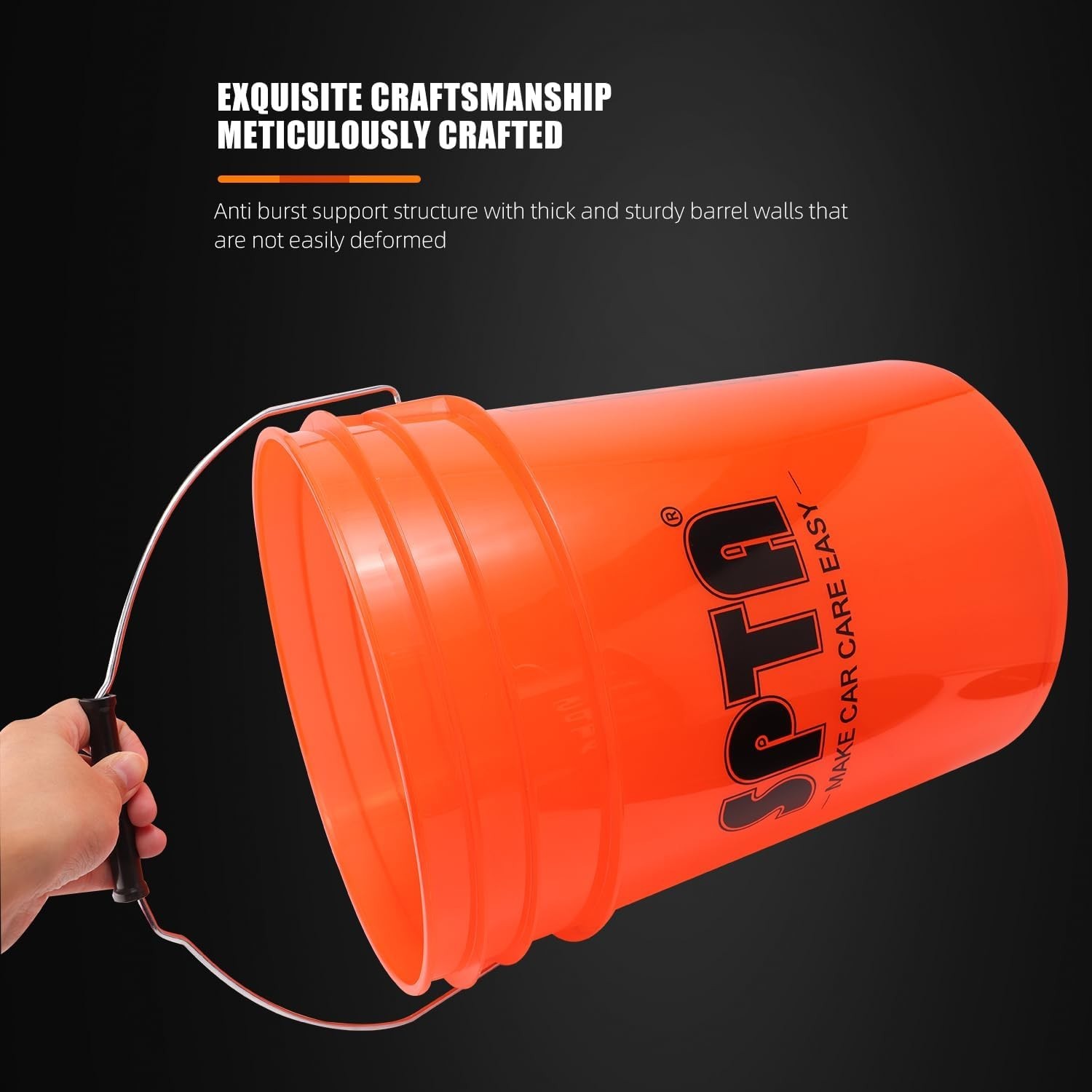 33Pcs Car Wash Bucket Set, 20L Scratch Free Detailing Bucket with Car Wash Fi