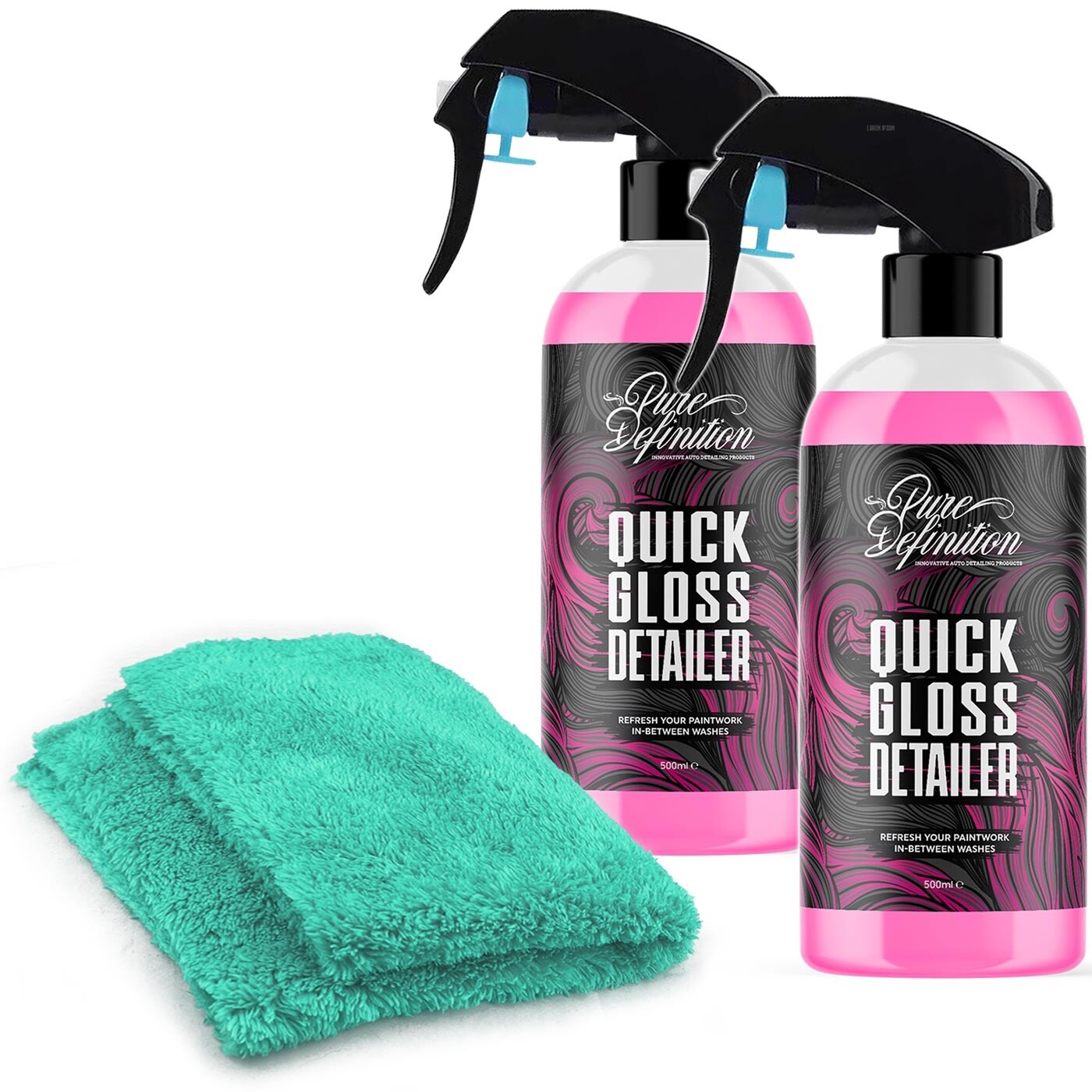 Car Detailer Kit Clay Bar Lube High Gloss Spray Wax Quick Cleaning Lubricant
